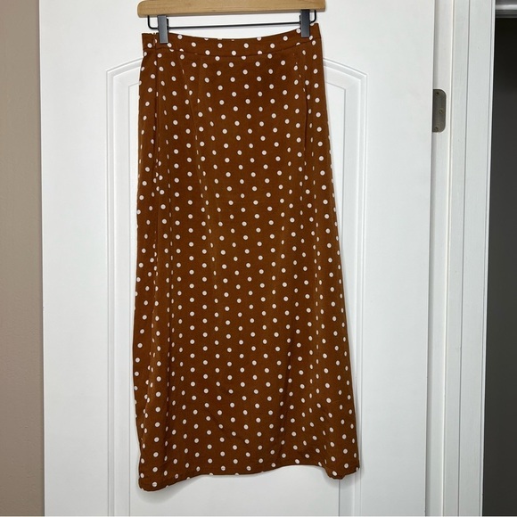 Nasty Gal dots of luck polka dot midi skirt size 4 - Picture 7 of 8